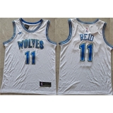 Men's Minnesota Timberwolves #11 Naz Reid White Stitched Jersey