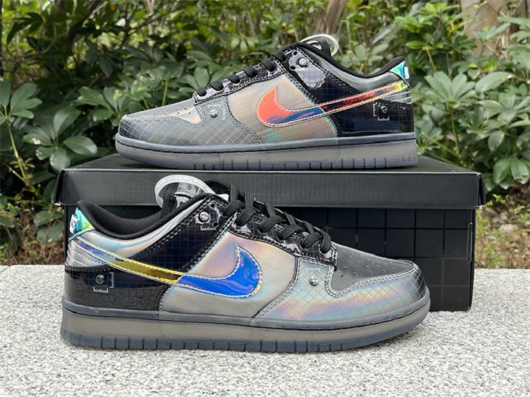 Nike Dunk Low Hyperflat Black and Multi-Color  36-47 (1)
